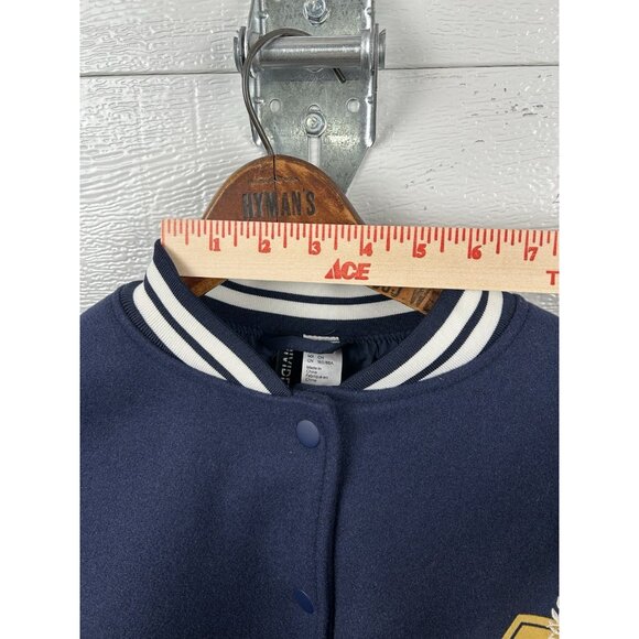 H&M Varsity Jacket Navy Small NWT Divided! - Picture 8 of 16